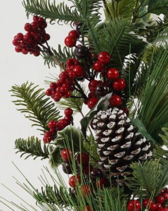 Artificial Flower 28*28*75CM Pine/berry and holly leaf tree GS-66222054 Christmas Item YeahFlower is one of Chinese leading OEM manufacturers and exporters , supplying the silk flowers, wholesale artificial trees