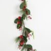 Artificial Flower 45*45*10CM Pine needles, fpip berry ring GS-66222075 Christmas Item YeahFlower is one of Chinese leading OEM manufacturers and exporters , supplying the silk flowers, wholesale artificial trees