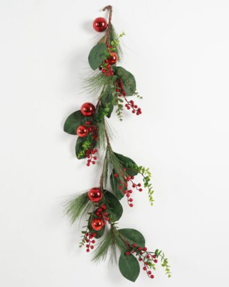 Artificial Flower 45*45*10CM Pine needles, fpip berry ring GS-66222075 Christmas Item YeahFlower is one of Chinese leading OEM manufacturers and exporters , supplying the silk flowers, wholesale artificial trees