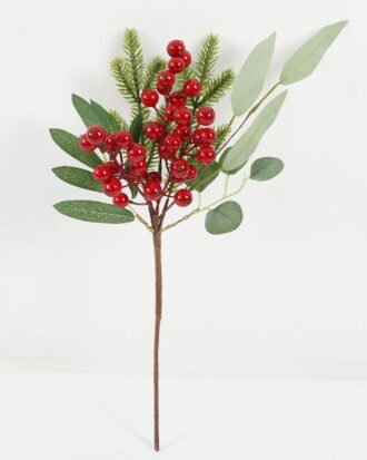 Artificial Flower 25*42cm Pine needles, pip berry branches GS-66222081 Christmas Item YeahFlower is one of Chinese leading OEM manufacturers and exporters , supplying the silk flowers, wholesale artificial trees
