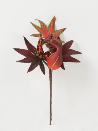 Artificial Flower 19*19*33cm Plant singel stem GS-65622012 Christmas Item 3,000+ sqm showroom with thousands of artificial flowers, plants & trees ready for global sourcing.