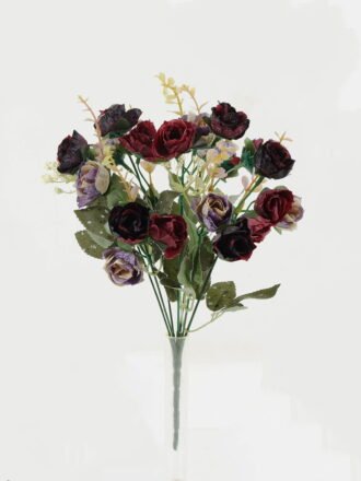 Artificial Flower 20*20*30cm Rose *21 bush GS-64122011 Flowers Bush 3,000+ sqm showroom with thousands of artificial flowers, plants & trees ready for global sourcing.