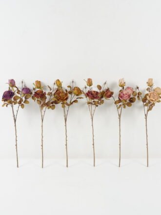 Artificial Flower 20*20*60cm Rose *3 single stem GS-14522016-K1 Single Flowers 3,000+ sqm showroom with thousands of artificial flowers, plants & trees ready for global sourcing.