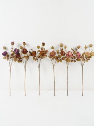 Artificial Flower 25*25*60cm Rose *4 single stem GS-14522017-C1 Single Flowers 3,000+ sqm showroom with thousands of artificial flowers, plants & trees ready for global sourcing.