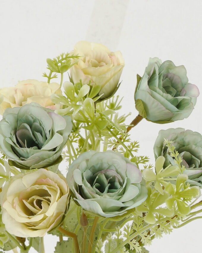 Artificial Flower 18*18*29cm Rose *5 bush GS-64122001-G1 Flowers Bush YeahFlower is one of Chinese leading OEM manufacturers and exporters , supplying the silk flowers, wholesale artificial trees