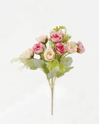Artificial Flower 18*18*29cm Rose *5 bush GS-64122001-R2 Flowers Bush YeahFlower is one of Chinese leading OEM manufacturers and exporters , supplying the silk flowers, wholesale artificial trees