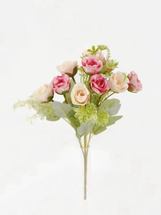 Artificial Flower 18*18*29cm Rose *5 bush GS-64122001-G1 Flowers Bush 3,000+ sqm showroom with thousands of artificial flowers, plants & trees ready for global sourcing.