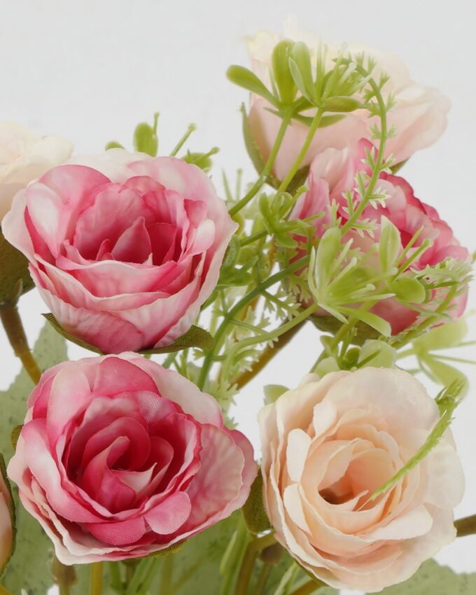 Artificial Flower 18*18*29cm Rose *5 bush GS-64122001-R2 Flowers Bush YeahFlower is one of Chinese leading OEM manufacturers and exporters , supplying the silk flowers, wholesale artificial trees