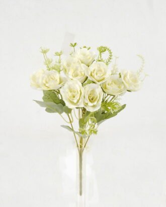 Artificial Flower 18*18*29cm Rose *5 bush GS-64122001-W1 Flowers Bush YeahFlower is one of Chinese leading OEM manufacturers and exporters , supplying the silk flowers, wholesale artificial trees