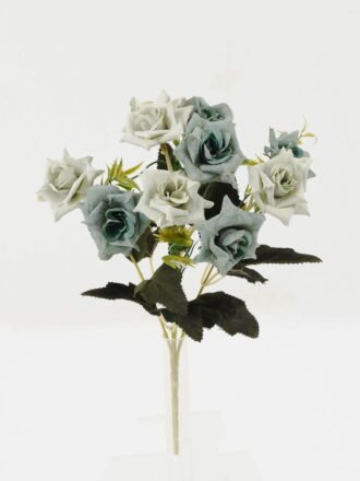 Artificial Flower 20*20*33cm Rose *6 bush GS-64122004-Z1 Flowers Bush 3,000+ sqm showroom with thousands of artificial flowers, plants & trees ready for global sourcing.