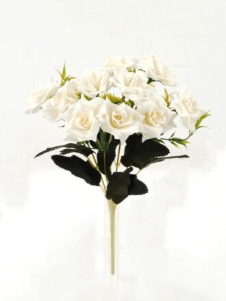 Artificial Flower 20*20*29cm Rose *5 bush GS-64122005-P1 Flowers Bush 3,000+ sqm showroom with thousands of artificial flowers, plants & trees ready for global sourcing.