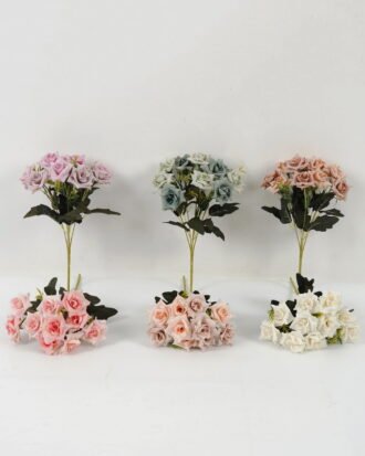 Artificial Flower 20*20*29cm Rose *5 bush GS-64122005 Flowers Bush YeahFlower is one of Chinese leading OEM manufacturers and exporters , supplying the silk flowers, wholesale artificial trees