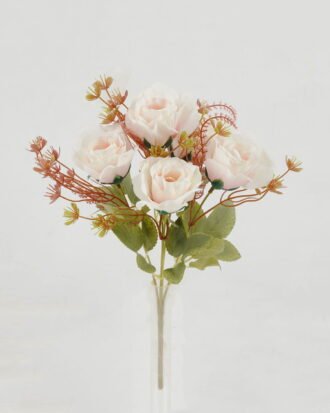 Artificial Flower 17*17*30cm Rose *5 bush GS-64122014-P2 Flowers Bush YeahFlower is one of Chinese leading OEM manufacturers and exporters , supplying the silk flowers, wholesale artificial trees