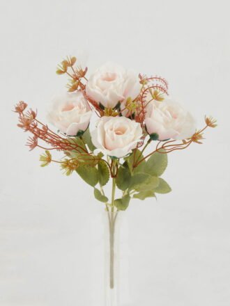 Artificial Flower 17*17*30cm Rose *5 bush GS-64122014 Flowers Bush 3,000+ sqm showroom with thousands of artificial flowers, plants & trees ready for global sourcing.
