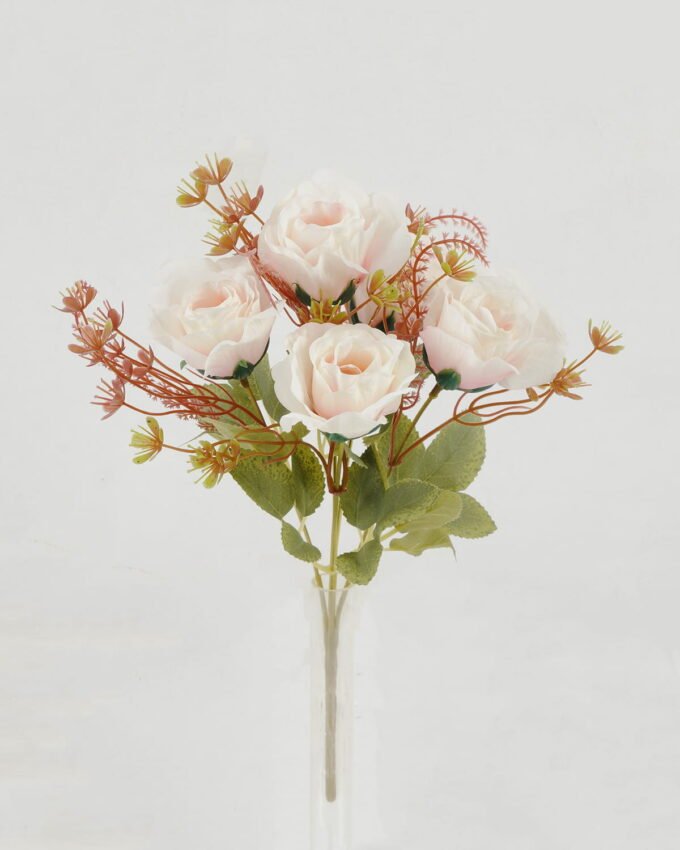 Artificial Flower 17*17*30cm Rose *5 bush GS-64122014-P2 Flowers Bush YeahFlower is one of Chinese leading OEM manufacturers and exporters , supplying the silk flowers, wholesale artificial trees