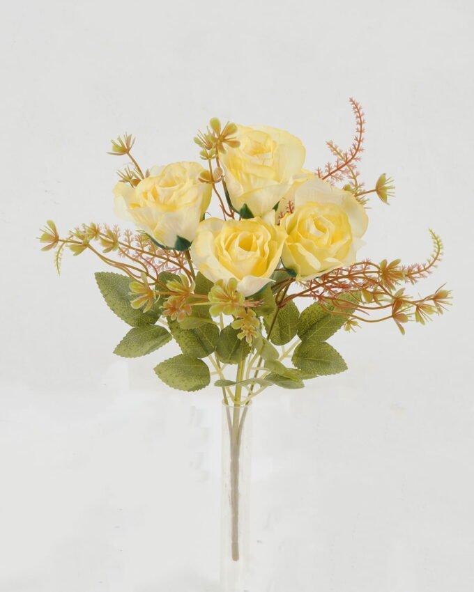 Artificial Flower 17*17*30cm Rose *5 bush GS-64122014-P2 Flowers Bush YeahFlower is one of Chinese leading OEM manufacturers and exporters , supplying the silk flowers, wholesale artificial trees