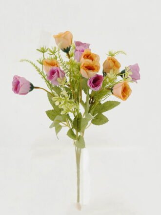 Artificial Flower 20*20*33cm Rose *6 bush GS-64122004 Flowers Bush 3,000+ sqm showroom with thousands of artificial flowers, plants & trees ready for global sourcing.