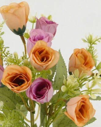 Artificial Flower 20*20*33cm Rose *6 bush GS-64122004-P1 Flowers Bush YeahFlower is one of Chinese leading OEM manufacturers and exporters , supplying the silk flowers, wholesale artificial trees