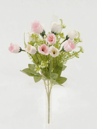 Artificial Flower 20*20*33cm Rose *6 bush GS-64122004-P1 Flowers Bush 3,000+ sqm showroom with thousands of artificial flowers, plants & trees ready for global sourcing.