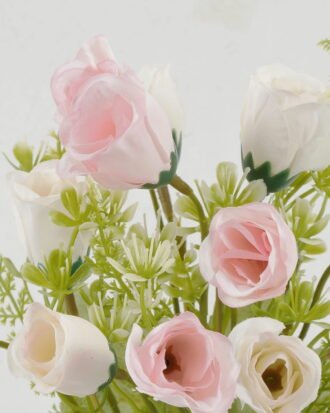 Artificial Flower 20*20*33cm Rose *6 bush GS-64122004-W1 Flowers Bush YeahFlower is one of Chinese leading OEM manufacturers and exporters , supplying the silk flowers, wholesale artificial trees