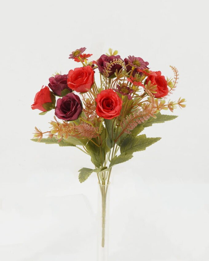 Artificial Flower 20*20*32cm Rose *6 bush GS-64122007-R1 Flowers Bush YeahFlower is one of Chinese leading OEM manufacturers and exporters , supplying the silk flowers, wholesale artificial trees