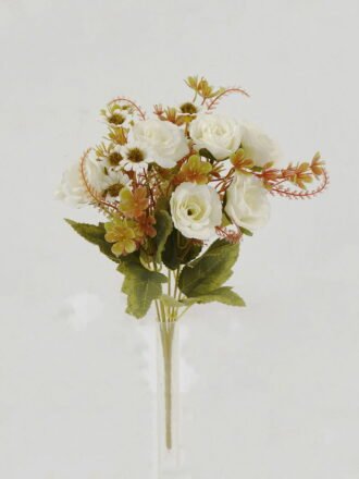 Artificial Flower 20*20*32cm Rose *6 bush GS-64122007-R1 Flowers Bush 3,000+ sqm showroom with thousands of artificial flowers, plants & trees ready for global sourcing.