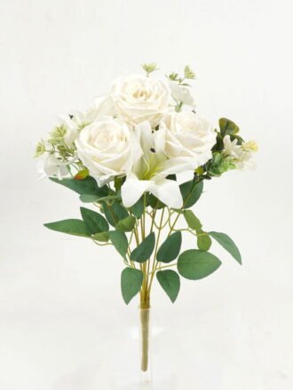 Artificial Flower 36*36*47 CM Rose lily bush*11 GS-67922015-R1 Flowers Bush 3,000+ sqm showroom with thousands of artificial flowers, plants & trees ready for global sourcing.