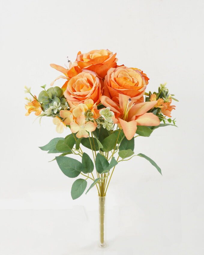 Artificial Flower 36*36*47 CM Rose lily bush*11 GS-67922015-W1 Flowers Bush YeahFlower is one of Chinese leading OEM manufacturers and exporters , supplying the silk flowers, wholesale artificial trees