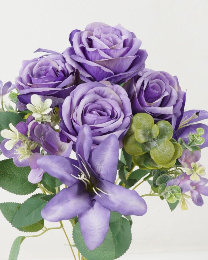 Artificial Flower 36*36*47 CM Rose lily bush*11 GS-67922015-Z1 Flowers Bush YeahFlower is one of Chinese leading OEM manufacturers and exporters , supplying the silk flowers, wholesale artificial trees