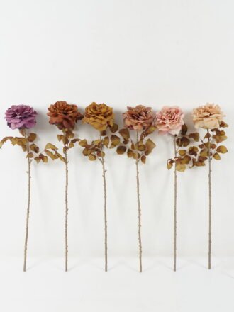 Artificial Flower 16*16*73cm Rose single stem GS-14522012-P1 Single Flowers 3,000+ sqm showroom with thousands of artificial flowers, plants & trees ready for global sourcing.