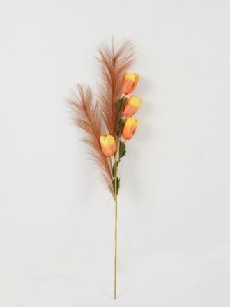 Artificial Flower 16*16*70cm Tulip *4 single stem GS-33522004 Single Flowers 3,000+ sqm showroom with thousands of artificial flowers, plants & trees ready for global sourcing.