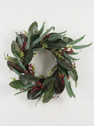 Artificial Flower 30*65cm leafs, pip berry branches GS-66222091 Christmas Item 3,000+ sqm showroom with thousands of artificial flowers, plants & trees ready for global sourcing.