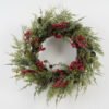 Artificial Flower leafs berry rattan ring GS-66222088_4 Artificial Flower 50*50*10CM leafs/berry rattan ring GS-66222088 Christmas Item YeahFlower is one of Chinese leading OEM manufacturers and exporters , supplying the silk flowers, wholesale artificial trees