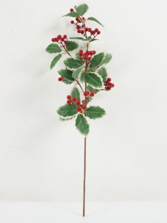 Artificial Flower 28*63cm leafs, pip berry branches GS-66222083 Christmas Item 3,000+ sqm showroom with thousands of artificial flowers, plants & trees ready for global sourcing.