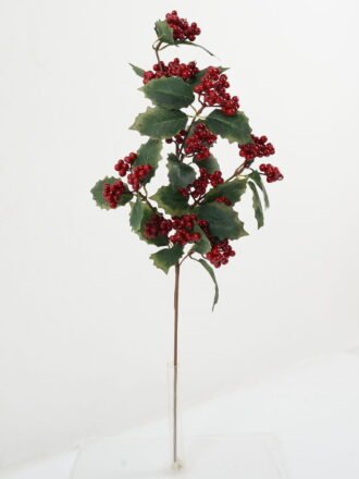 Artificial Flower 20*55cm leafs, pip berry vine GS-66222084 Christmas Item 3,000+ sqm showroom with thousands of artificial flowers, plants & trees ready for global sourcing.