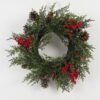Artificial Flower 62*62*15CM pinecone/berry rattan ring GS-66222086 Christmas Item YeahFlower is one of Chinese leading OEM manufacturers and exporters , supplying the silk flowers, wholesale artificial trees