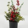 Artificial Flower 15*15*31CM tiny leaf and berry in pp pot GS-66222056 Christmas Item YeahFlower is one of Chinese leading OEM manufacturers and exporters , supplying the silk flowers, wholesale artificial trees