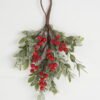 Artificial Flower 18*18*33CM tiny leaf and berry teardrop GS-66222057 Christmas Item YeahFlower is one of Chinese leading OEM manufacturers and exporters , supplying the silk flowers, wholesale artificial trees
