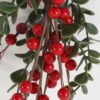 Artificial Flower tiny leaf and berry teardrop GS-66222058_9 Artificial Flower 8*6*30CM tiny leaf and berry teardrop GS-66222058 Christmas Item YeahFlower is one of Chinese leading OEM manufacturers and exporters , supplying the silk flowers, wholesale artificial trees