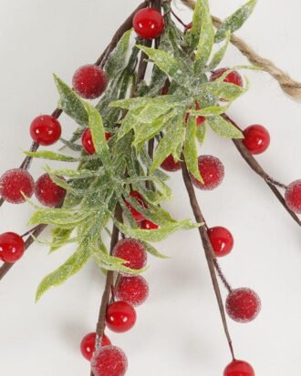 Artificial Flower 15*8*30CM tiny leaf and berry teardrop GS-66222059 Christmas Item YeahFlower is one of Chinese leading OEM manufacturers and exporters , supplying the silk flowers, wholesale artificial trees