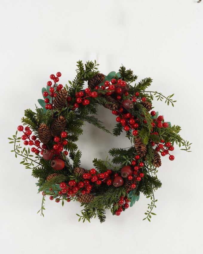 Artificial Plant 45*45*10cm Christmas wreath GS-27922188 Christmas Item YeahFlower is one of Chinese leading OEM manufacturers and exporters , supplying the silk flowers, wholesale artificial trees