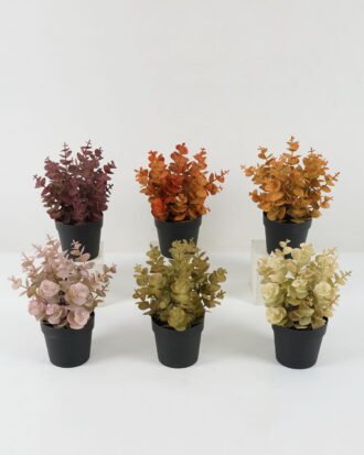 Artificial Plant 18*18*22cm Eucalyptus leaves in PP pot GS-05522072 Potted Flowers&Plants YeahFlower is one of Chinese leading OEM manufacturers and exporters , supplying the silk flowers, wholesale artificial trees