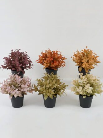 Artificial Plant 23*23*56cm Leaf in PP pot GS-05522070-Y1 Potted Flowers&Plants 3,000+ sqm showroom with thousands of artificial flowers, plants & trees ready for global sourcing.