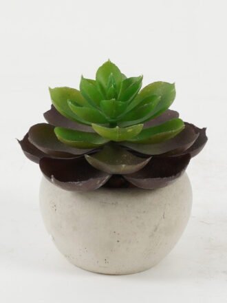 Artificial succulent 8*8*7cm Artificial succulent in Cement pot GS-51722129 Succulent 3,000+ sqm showroom with thousands of artificial flowers, plants & trees ready for global sourcing.