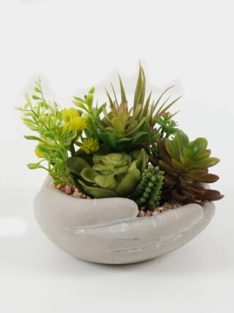 Artificial succulent 20*20*13cm Artificial succulent in ceramic pot GS-51722167 Succulent 3,000+ sqm showroom with thousands of artificial flowers, plants & trees ready for global sourcing.