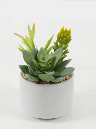 Artificial succulent 10*10*12cm Artificial succulent in ceramic pot GS-51722173 Succulent 3,000+ sqm showroom with thousands of artificial flowers, plants & trees ready for global sourcing.
