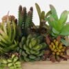 Artificial succulent in wood pot GS-51722171_4 Artificial succulent 20*20*23cm Artificial succulent in wood pot GS-51722171 Succulent YeahFlower is one of Chinese leading OEM manufacturers and exporters , supplying the silk flowers, wholesale artificial trees