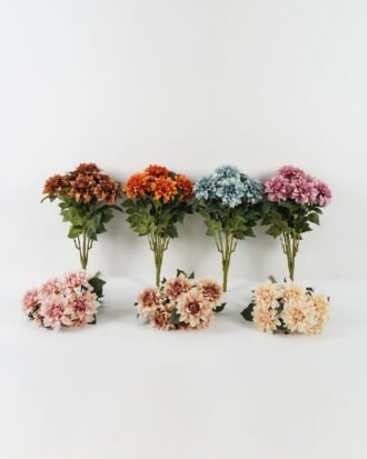 Artificial Flower 58cm Dahlia bush *7 GS-38022002 Flowers Bush YeahFlower is one of Chinese leading OEM manufacturers and exporters , supplying the silk flowers, wholesale artificial trees