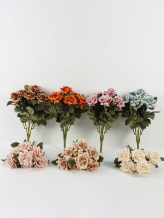Artificial Flower 58cm Flower bush *7 GS-38022004 Flowers Bush 3,000+ sqm showroom with thousands of artificial flowers, plants & trees ready for global sourcing.