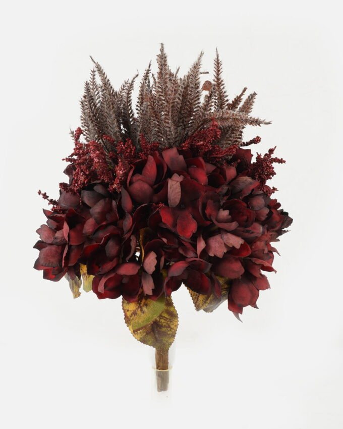 Artificial Flower 23*23*30cm Barley hydrangea bush GS-27922194-O1 Bouquet YeahFlower is one of Chinese leading OEM manufacturers and exporters , supplying the silk flowers, wholesale artificial trees